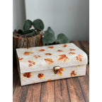 Simon Says Stamps and Dies Printmaking Leaves set1082pl Sugar and Spice Keepsake Box