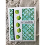 Simon Says Clear Stamps Printmaking Leaves 2281msc Sugar and Spice Thanks Card
