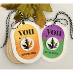 Simon Says Clear Stamps Printmaking Leaves 2281msc Sugar and Spice Fall Tags
