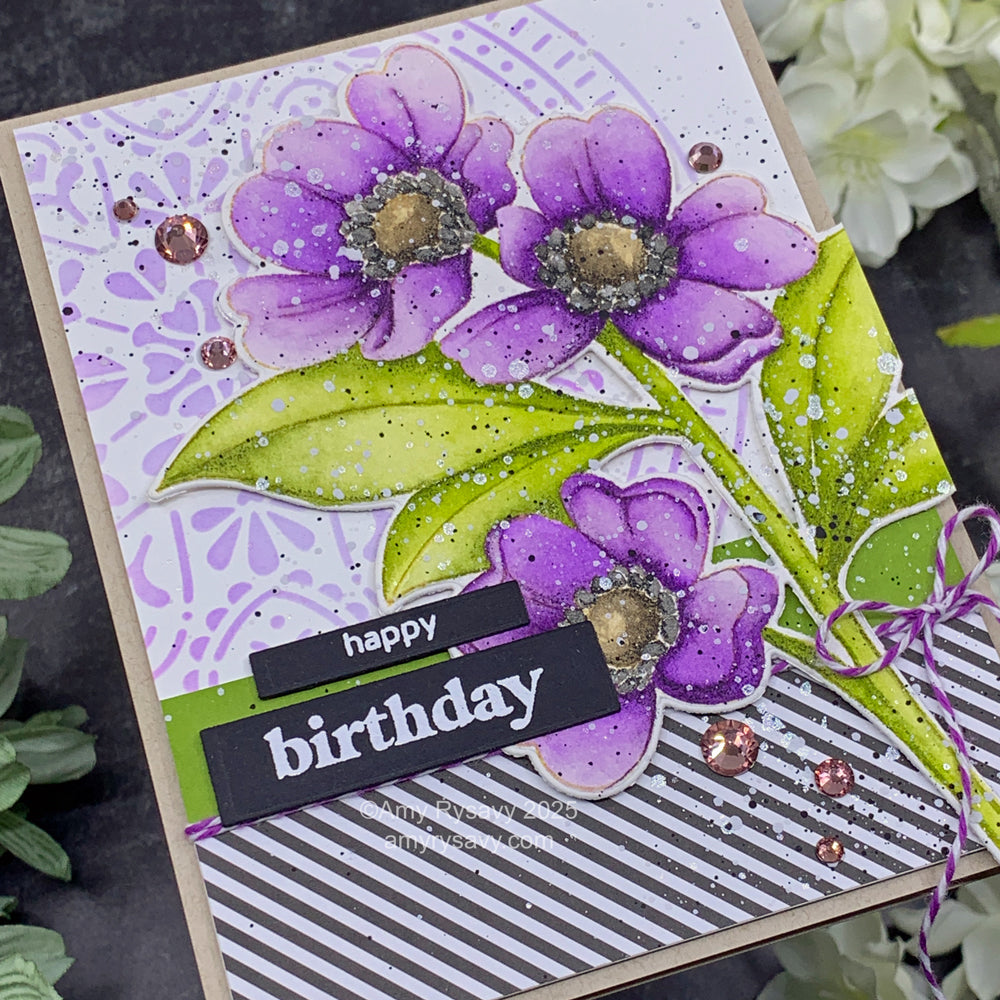 Prismacolor Premier Colored Pencils Set of 12 3596 Floral Birthday Card | color-code:ALT01