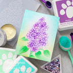 Simon Says Stamp Embossing Folder Pristine Lilac sf474 You Are My Favorite Lilac Card