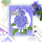 Simon Says Stamp Embossing Folder Pristine Lilac sf474 You Are My Favorite Prayers Card | color-code:ALT03