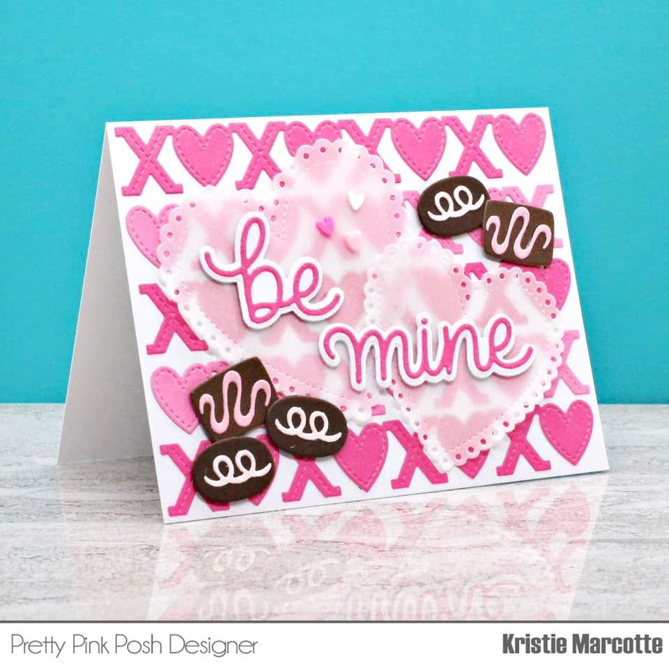 Pretty Pink Posh Be Mine Shadow Dies valentine's