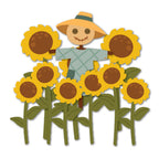 Honey Bee Farmhouse Fields Pumpkin Patch Add-On Dies hbds-ffppao Mock Up in Sunflowers
