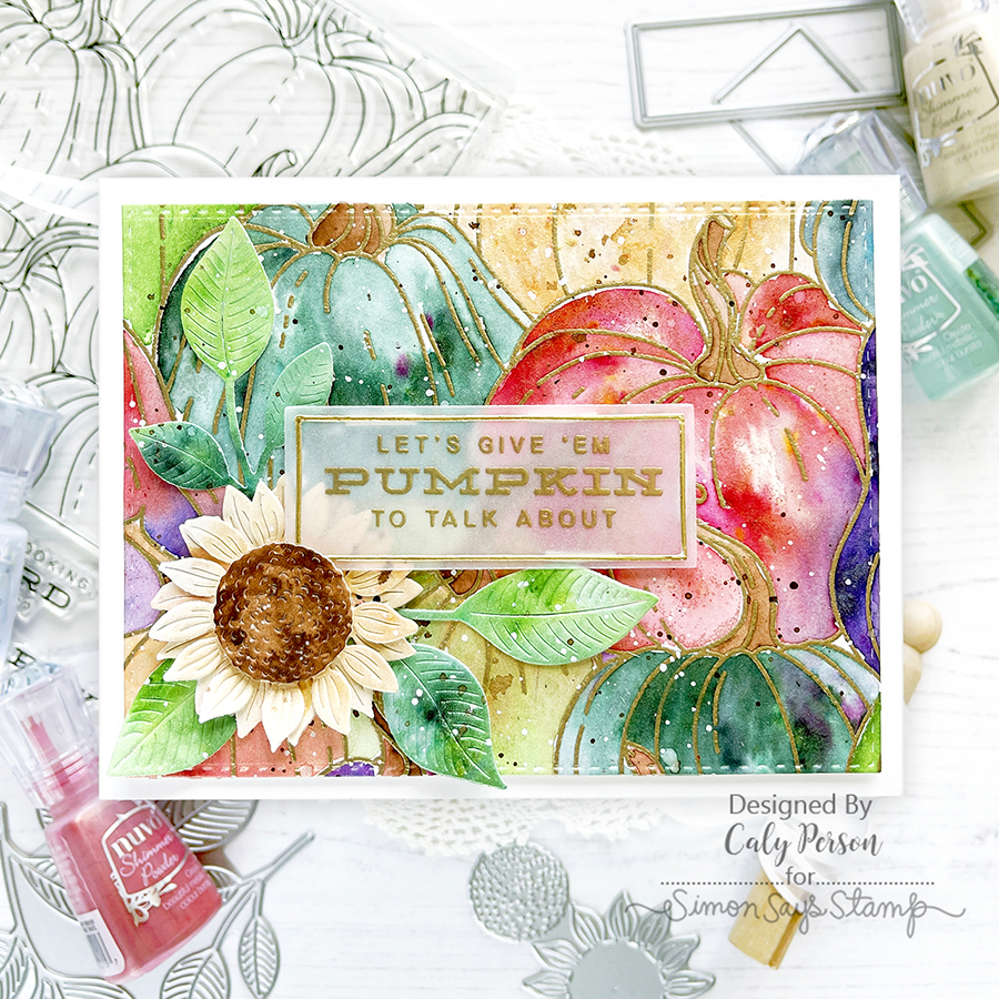 Simon Says Stamp Pumpkin to Talk About Wafer Dies 1130sdc Stamptember Fall Card | color-code:ALT04