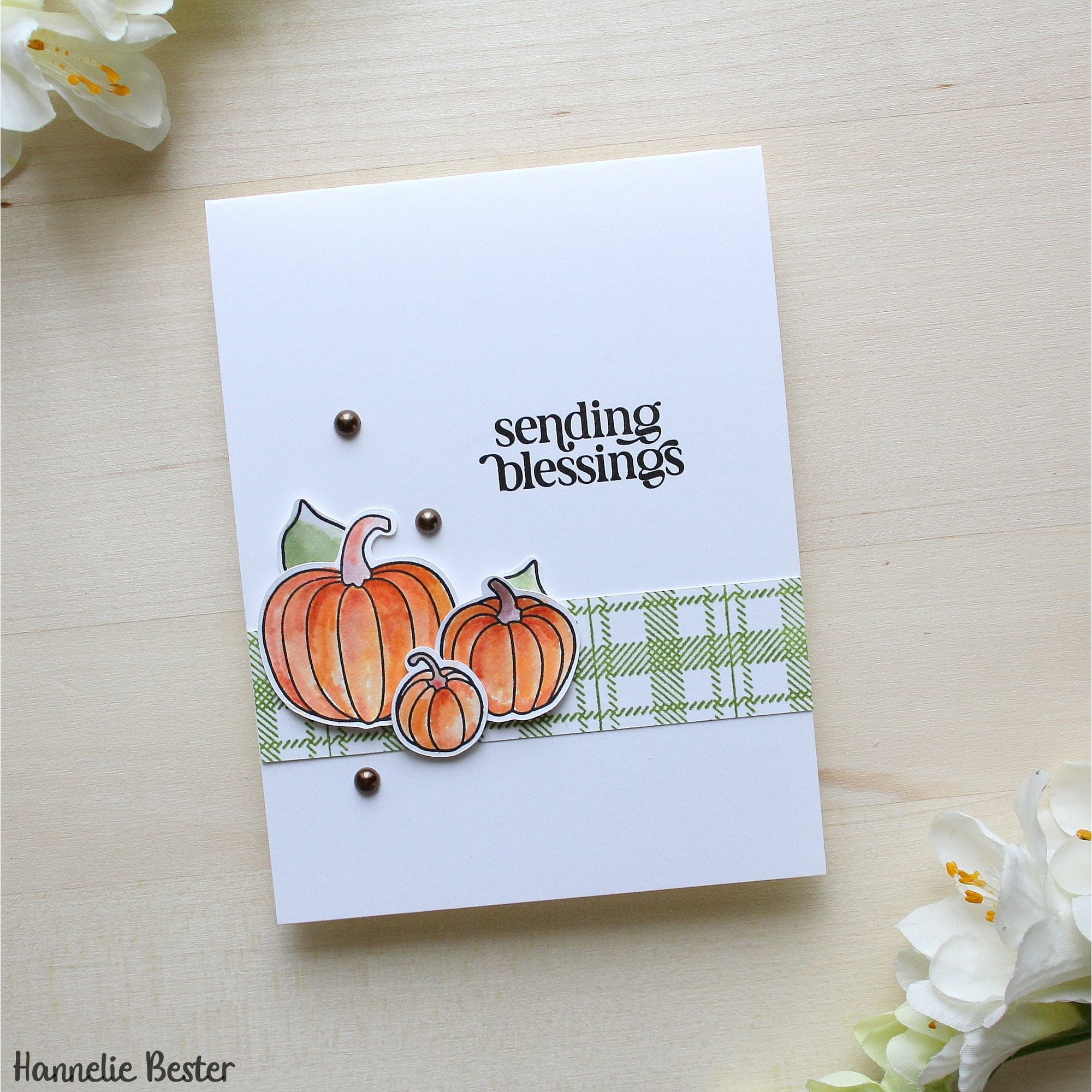 Simon Says Stamp Pumpkin Blessings Wafer Dies 1391sdc STAMPtember Thanksgiving Card | color-code:ALT03