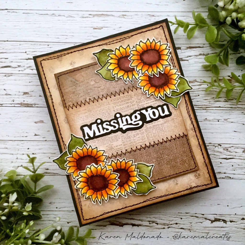 Simon Says Stamp Pumpkin Blessings Wafer Dies 1391sdc STAMPtember Miss You Card