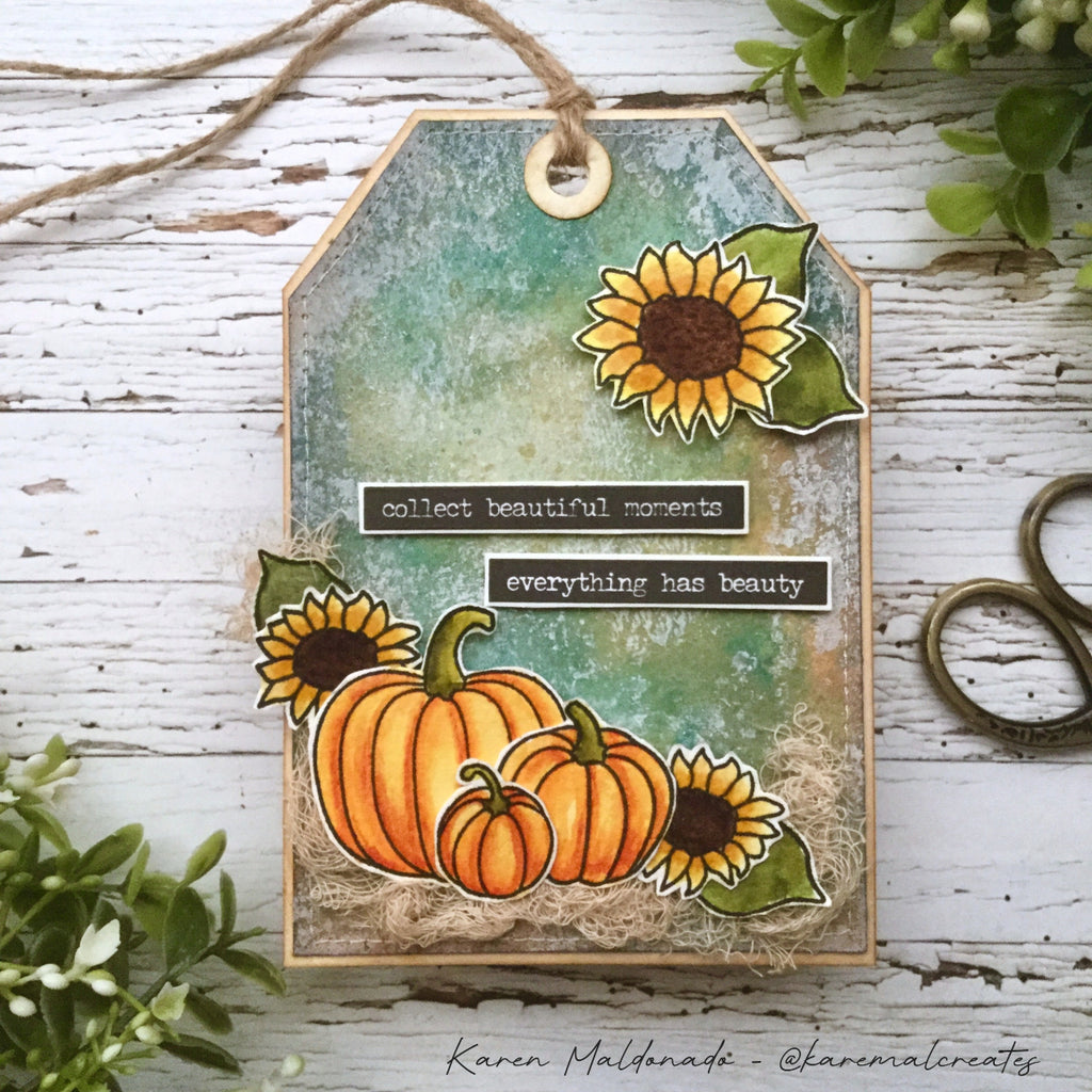 Simon Says Clear Stamps Pumpkin Blessings 2266ssc STAMPtember Thanksgiving Tag