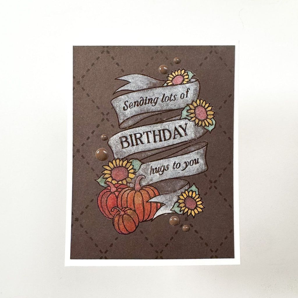 Simon Says Clear Stamps Pumpkin Blessings 2266ssc STAMPtember Hugs Card