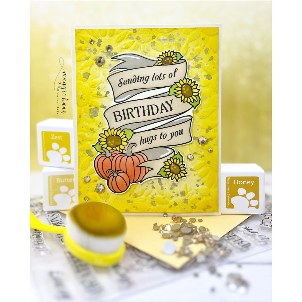 Simon Says Clear Stamps Pumpkin Blessings 2266ssc STAMPtember Birthday Card