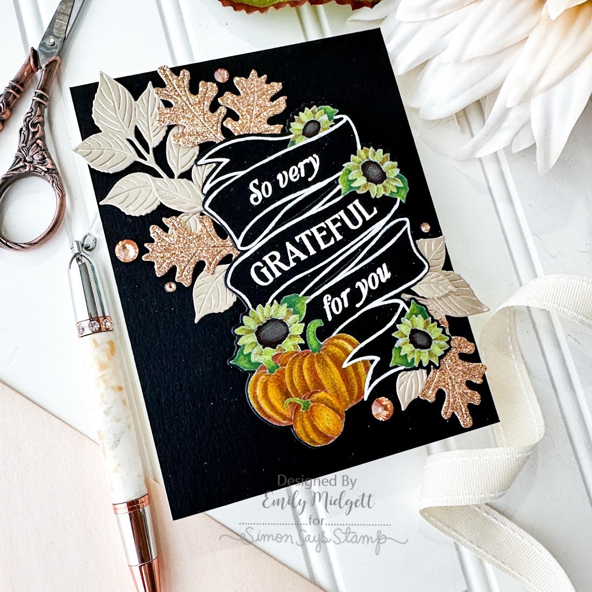 Simon Says Stamps and Dies Pumpkin Blessings set1050pb STAMPtember Grateful Card | color-code:ALT02