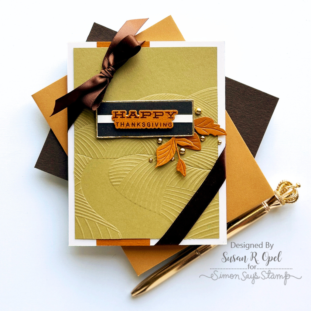 Simon Says Stamp Pumpkin to Talk About Wafer Dies 1130sdc Stamptember Thanksgiving Card