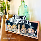 Tim Holtz Pumpkinhead Stamps with Simon Says Stamp Dies Bundle setph25 Halloween Decor