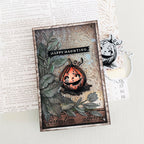 Tim Holtz Pumpkinhead Stamps with Simon Says Stamp Dies Bundle setph25 Halloween Card