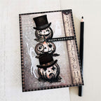 Tim Holtz Pumpkinhead Stamps with Simon Says Stamp Dies Bundle setph25 Halloween Card