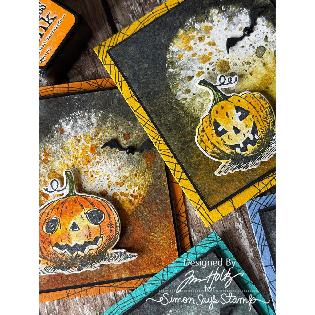 Simon Says Stamp Pumpkinhead Wafer Dies 309sss Halloween Card Set Details