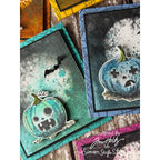 Tim Holtz Pumpkinhead Stamps with Simon Says Stamp Dies Bundle setph25 Halloween Card Set Details