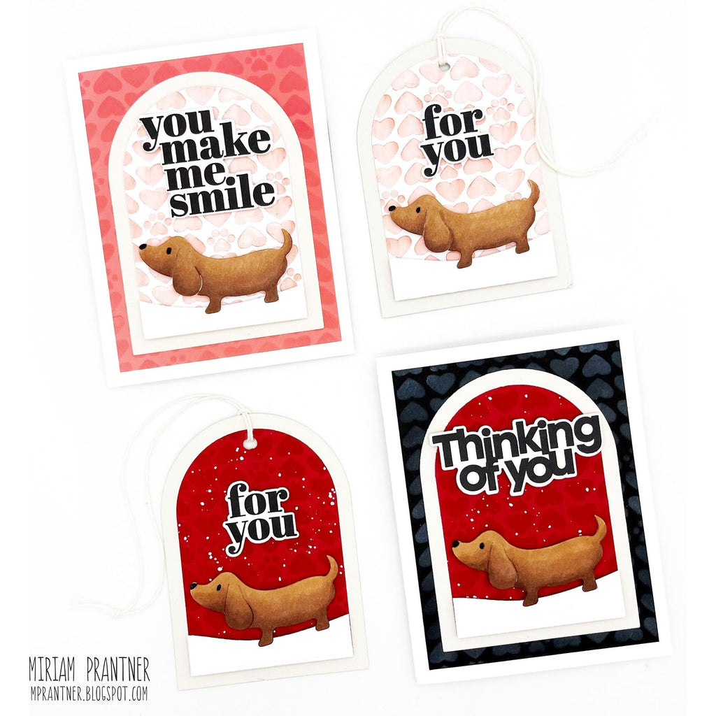 Simon Says Stamp Stencil Puppy Love 1011st Smitten Pet Cards and Tags | color-code:ALT01