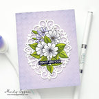 Purple Greeting Card with 'I Really Miss You' sentiment