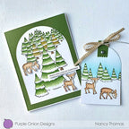 Purple Onion Designs Baby Deer Unmounted Cling Stamp Set pod1422 Nancy Thomas Card