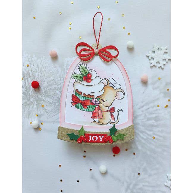 Purple Onion Designs Baking Fun Unmounted Cling Stamp pod5039 Christmas Ornament