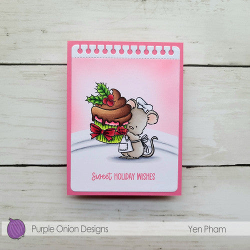 Purple Onion Designs Baking Fun Unmounted Cling Stamp pod5039 Yen Pham Card