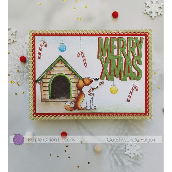 Purple Onion Designs Bartles Unmounted Cling Stamp pod6011 Michela Folgori Card