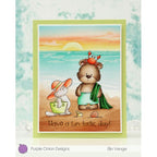 Purple Onion Designs Beach Besties Unmounted Cling Stamp pod5085 Have A Fantastic Day Card