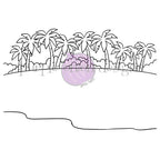 Purple Onion Designs Beachscape Background Unmounted Cling Stamp pod5075