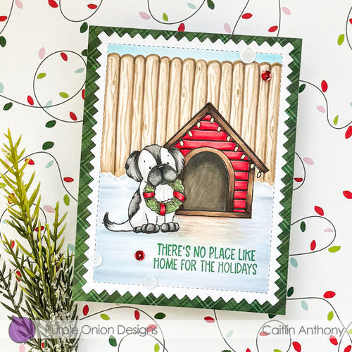 Purple Onion Designs Bernard Unmounted Cling Stamp pod6010 Caitlin Anthony Card