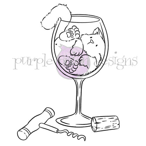 Purple Onion Designs Bottoms Up Unmounted Cling Stamp pod5077