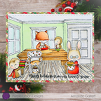 Purple Onion Designs Breanna Unmounted Cling Stamp pod1415 Amanda Garrett Card