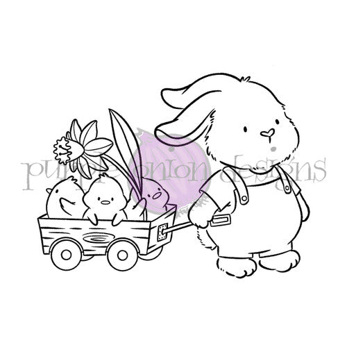 Purple Onion Designs Bunny And Besties Unmounted Cling Stamp pod5072