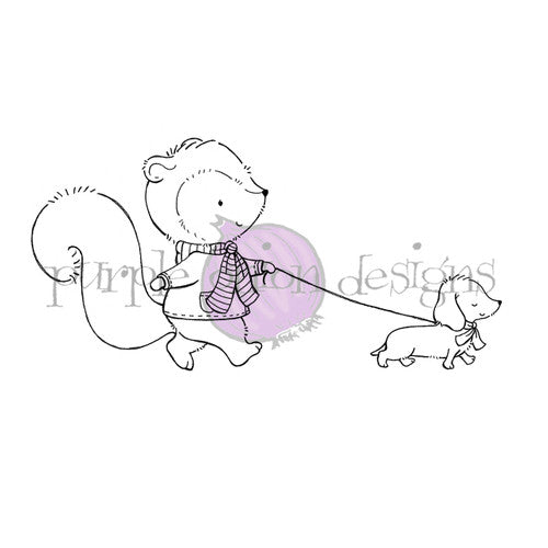 Purple Onion Designs Butterscotch And Doxie Cling Stamp pod1354