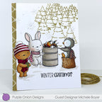 Purple Onion Designs Casper Unmounted Cling Stamp pod1410 Michele Boyer Card