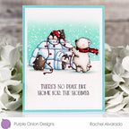 Purple Onion Designs Christmas Igloo Unmounted Cling Stamp pod5033 Rachel Alvarado