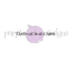 Purple Onion Designs Christmas Time is Here Unmounted Cling Stamp pod9038