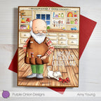 Purple Onion Designs Cuddles Unmounted Cling Stamp pod6012 Amy Young Card