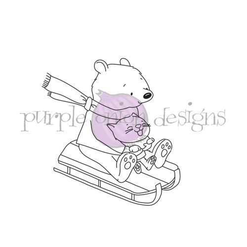 Purple Onion Designs Dandy And Little Roo Unmounted Cling Stamp pod6005