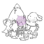 Purple Onion Designs Eggstravaganza Unmounted Cling Stamp pod5070