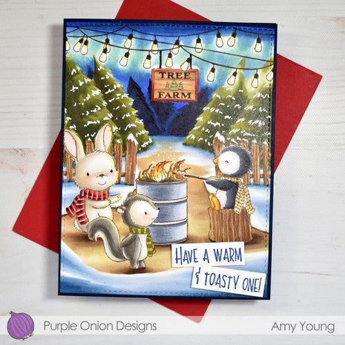 Purple Onion Designs Elsa Unmounted Cling Stamp pod1409 Amy Young Card