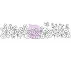 Purple Onion Designs Field Flower Patch Unmounted Cling Stamp pod6034