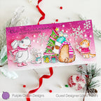 Purple Onion Designs Flappy And Tofu Snowflake Fun Unmounted Cling Stamp pod5060 Lidya Wirani Card