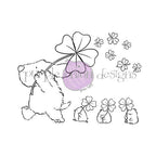Purple Onion Designs Flappy's Lucky Day Unmounted Cling Stamp pod5018