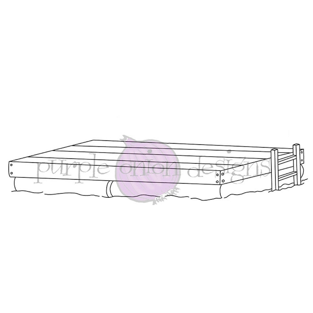 Purple Onion Designs Floating Swim Raft Unmounted Cling Stamp pod6037