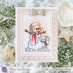 Purple Onion Designs Frosty And Sweet Pea Unmounted Cling Stamp pod1425 Nick Meek Card