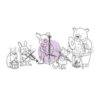 Purple Onion Designs Frostypine Orchestra Unmounted Cling Stamp pod6058