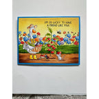 Purple Onion Designs Happy Harvest Unmounted Cling Stamp pod5041 Lucky Friend Card