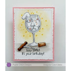 Purple Onion Designs Holy Spritz It's Your Birthday Unmounted Cling Stamp pod9044 Party Card