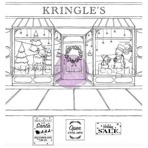 Purple Onion Designs Kringle's Department Store And Window Signs Cling Stamp pod1376